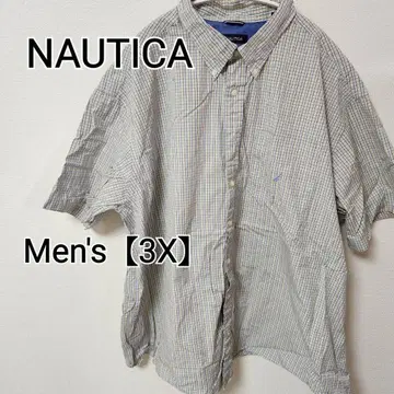z369 [ NAUTICA ] 반팔 셔츠 ( 남성용 3X ) 베이지 계열