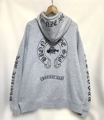 BRONZE AGE 로고 프린트 속기모 맨투맨 후드티 XL
