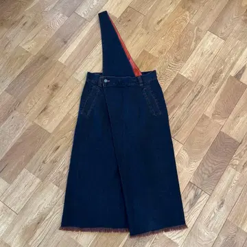 데님 살로펫 스커트 오렌지