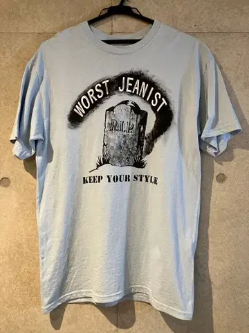 SAMPLESS 프린트 T셔츠 보아담스 사카모토 신타로