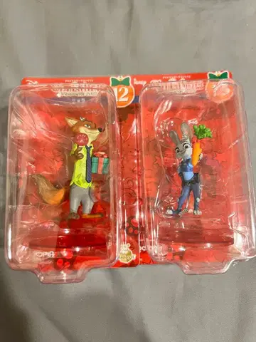 디즈니 크리스마스 오너먼트 주토피아 닉 주디 2체 세트