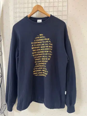 wish for ever 네이비 맨투맨 M