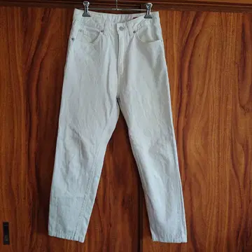 Wrangler 화이트 스트레이트 데님