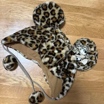 디즈니 미니 모자 팬캡 레오파드 무늬