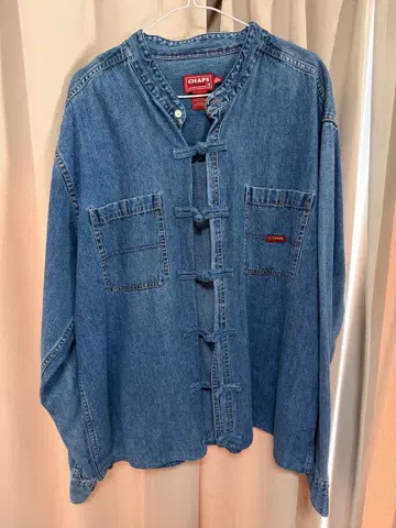 CHAPS 차이나 데님 긴팔 셔츠 구제 의류