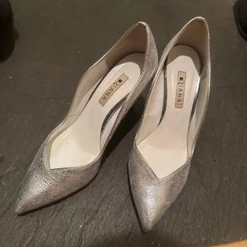 DIANA 실버 스틸레토 하이힐 결혼식 의상 신발 펌프스 다이애나