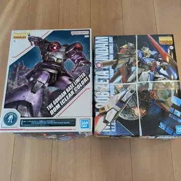 MG 건담베이스 한정판 도무 클리어 컬러 & MG 제타 건담 ver.2