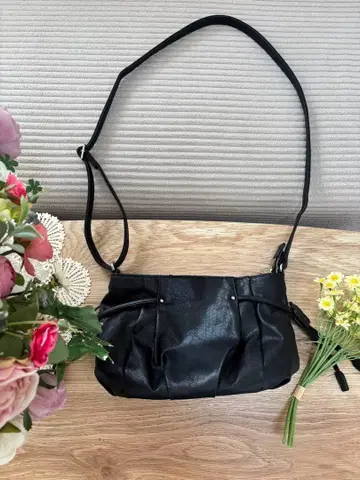 MARY QUANT 블랙 숄더백