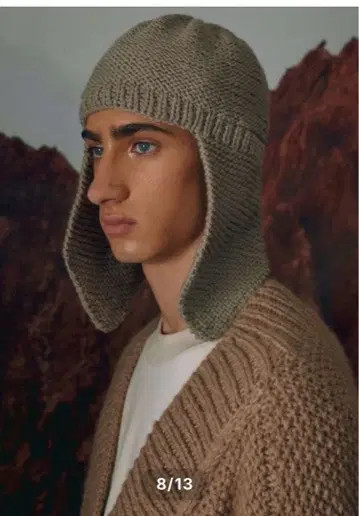 MAYDI (ALAS) 귀도리 니트 모자 손뜨개질