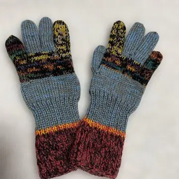 [ 핸드메이드 ] 5개 손가락 장갑 손뜨개질
