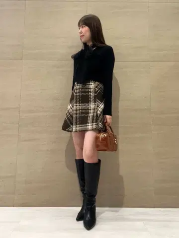 snidel 뉴앙스 리본 니트 풀오버