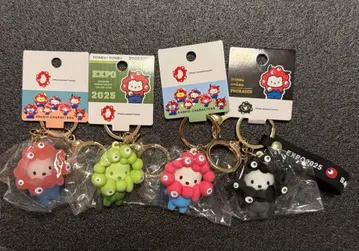 산리오 미야쿠미야쿠 입체 마스코트 키링 포차코 4개 세트