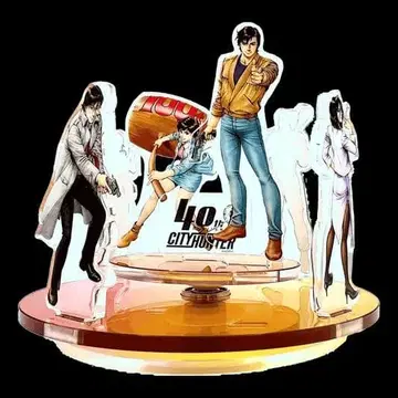 [미사용 새상품] 시티헌터 대원화전 40th 비주얼 회전 아크릴 스탠드