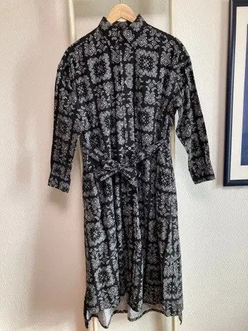 엔지니어드 가먼츠 페이즐리 무늬 셔츠 원피스