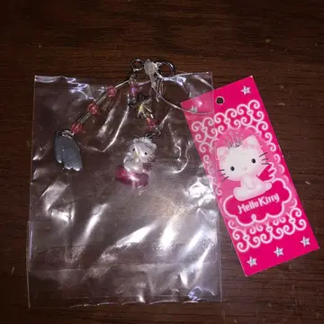 엔젤 스트랩 지퍼 마스코트 헬로키티 천사 키링 구름