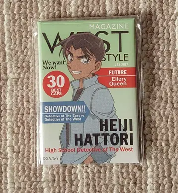 명탐정 코난 스퀘어 캔뱃지 잡지풍 하인성(핫토리 헤이지)