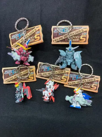기동전사 건담 SEED 피규어 키링 5종 전 5체 컴플리트 입니다