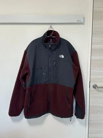 THE NORTH FACE 플리스 자켓 XL 버건디/그레이