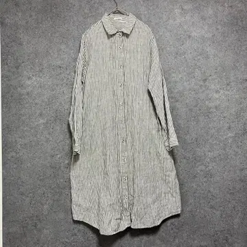 캐틀세종 quatre saisons 린넨 스트라이프 원피스