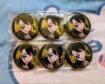 무타노 무진 복숭아 도원암귀 홀로그램 캔뱃지 6개 세트