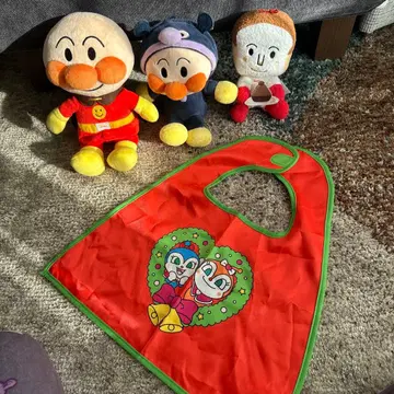 (묶음 판매) 호빵맨 봉제 인형, 망토