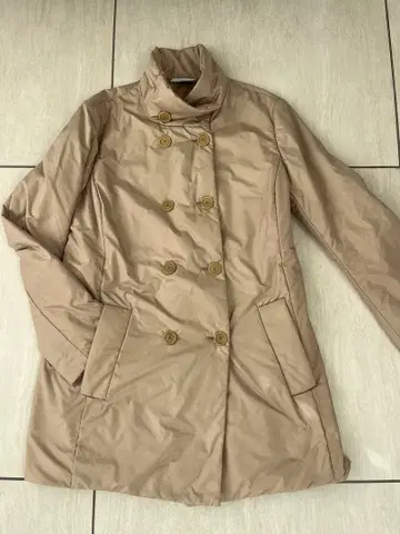 A-KR-S 베이지 폴리에스테르 충전솜 코트