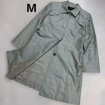 레리안 실크 100% 스텐카라 코트 M 사이즈 일본제 새상품급