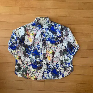 Casper John 아트풍 긴팔 셔츠