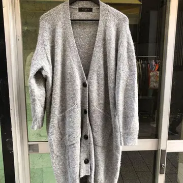 SACR A 알파카 32% 새상품급 롱 가디건 38 사이즈