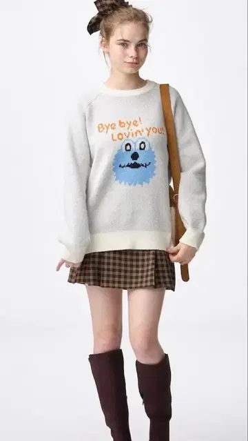 NEW 퍼펫 스 오버 사이즈 니트 풀오버 M