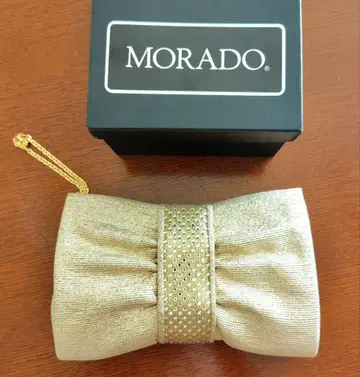 MORADO 골드 리본형 클러치백