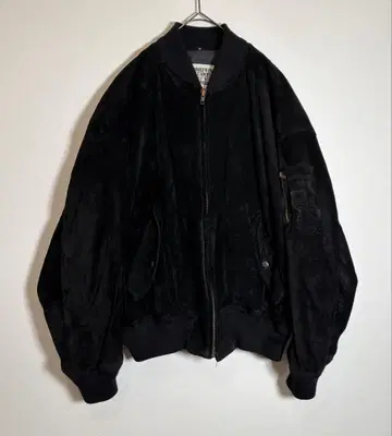 Fiorucci 스웨이드 블랙 돈피 천연 가죽 충전솜 가죽 자켓