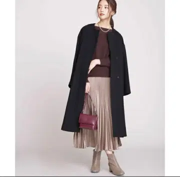 나노 유니버스 노카라 코트 블랙 36