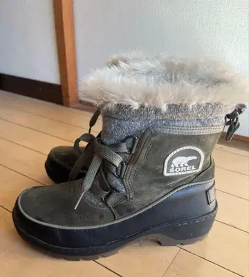 SOREL 퍼 포함 어그 부츠 23cm