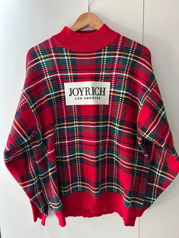 JOYRICHS 체크 무늬 니트 S 사이즈