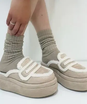 ESPERANZA 포근포근 보아 뮬 M 사이즈 베이지