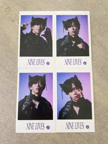 초특급 NINELIVES 미니 사진 료가 세미 컴프