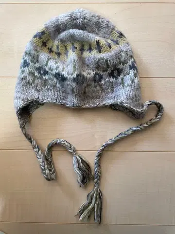 perverze 귀도리 니트 모자 그레이 그린 옐로우 컬러