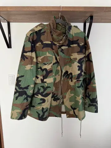 미군 실물 M65 필드 코트 94년 우드랜드 LARGE SHORT