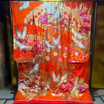 우치카케 이로 우치카케 순수 실크 손 그림 유젠 아키야마 쇼