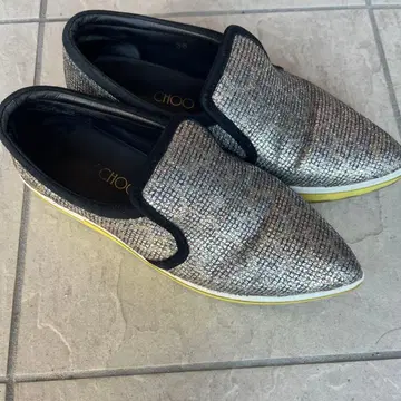 Jimmy Choo 슬립온 36 실버 used