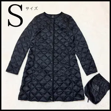 [ 유니클로 ] 새상품급 울트라 라이트 다운 컴팩트 퀼팅 롱 블랙