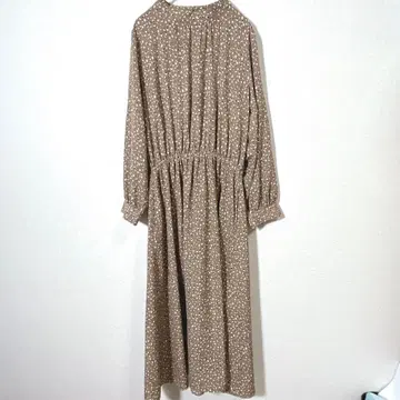 쇼콜라피네 로브 긴팔 원피스 프리 사이즈 브라운