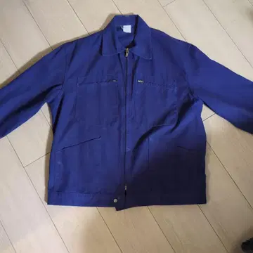 80s 빈티지 프렌치 워크 코튼 자켓 유로 구제 의류 쇼트 기장