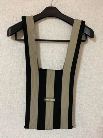 LASTFRAME 스트라이프 토트백