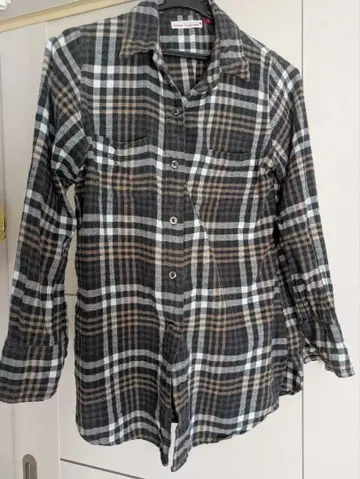 할리우드 런치 마켓 체크 무늬 긴팔 셔츠