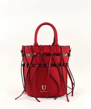 [ U (유) ] 숄더백 레드 미사용품