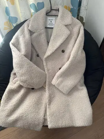 니코앤드 빅 칼라 코트 아이보리