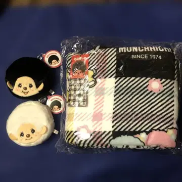 몽치치 담요 페이스 파우치 3종 세트