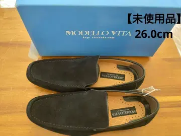 [ 미사용품 ] MODELLO VITA 블랙 스웨이드 로퍼